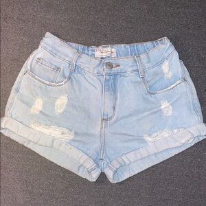 Hollister Light Blue Jean Shorts